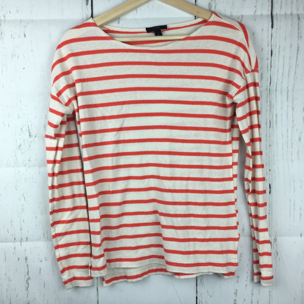 🌻 J.Crew Womens Long Sleeve Stripped Sweater XXS